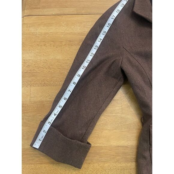 Brooks Brothers Italy Brown Blazer Jacket 8 Cashmere Wool - Picture 5 of 6